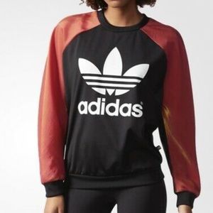 Adidas Originals Rita Ora Space Shifter Iridescent Holographic Crew Neck M Top